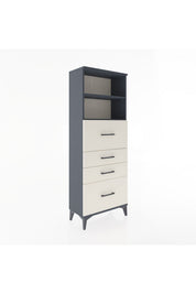 Arges Dolap 2 Raflı 4 Çekmeceli 60x30x163 - S20M072V4A
