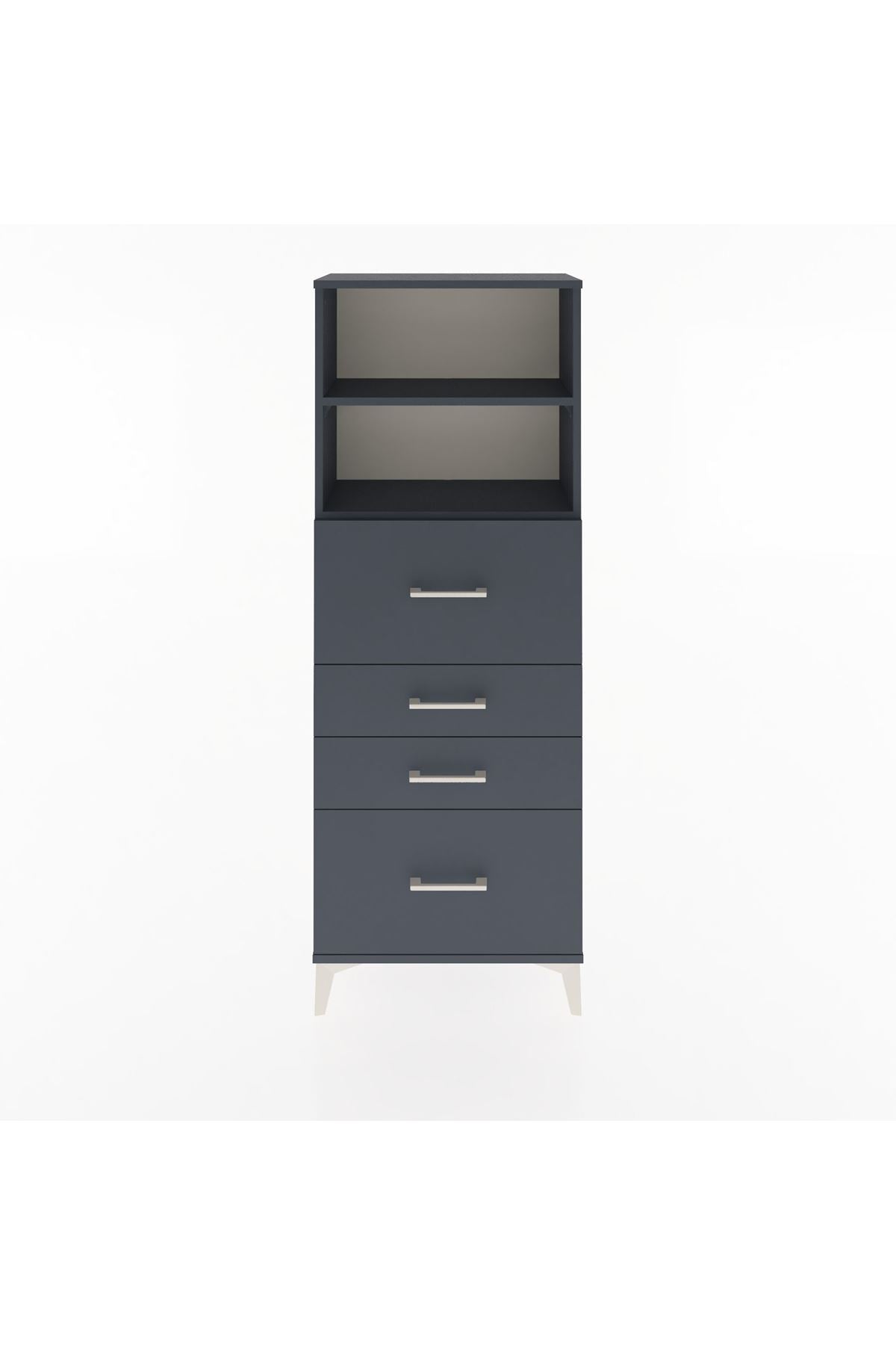Arges Dolap 2 Raflı 4 Çekmeceli 60x30x163 - S20M072V5A
