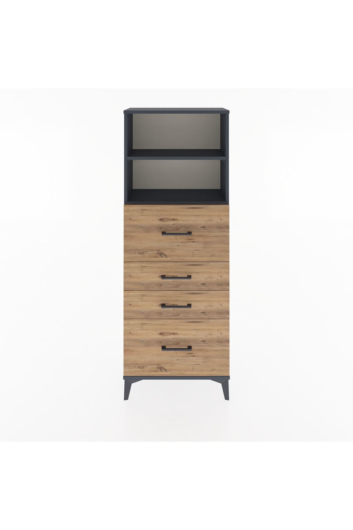 Arges Dolap 2 Raflı 4 Çekmeceli 60x30x163 - S20M072V6A