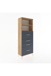 Arges Dolap 2 Raflı 4 Çekmeceli 60x30x163 - S20M072V8A