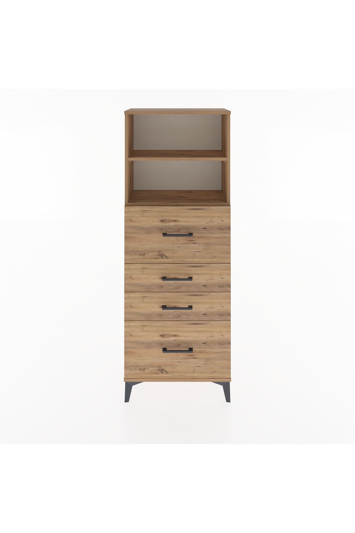 Arges Dolap 2 Raflı 4 Çekmeceli 60x30x163 - S20M072V9A
