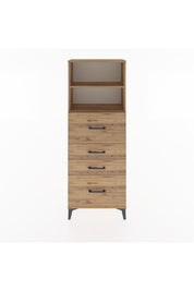 Arges Dolap 2 Raflı 4 Çekmeceli 60x30x163 - S20M072V9A