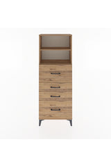 Arges Dolap 2 Raflı 4 Çekmeceli 60x30x163