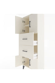 Arges Dolap 2 Raflı 2 Çekmeceli 4 Kapaklı 60x30x163 - S20M073V1A