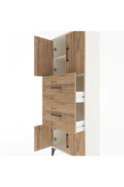 Arges Dolap 2 Raflı 2 Çekmeceli 4 Kapaklı 60x30x163 - S20M073V3A