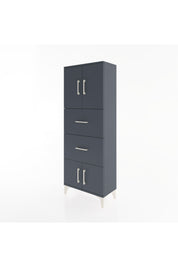 Arges Dolap 2 Raflı 2 Çekmeceli 4 Kapaklı 60x30x163 - S20M073V5A