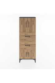 Arges Dolap 2 Raflı 2 Çekmeceli 4 Kapaklı 60x30x163 - S20M073V6A