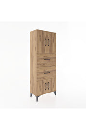 Arges Dolap 2 Raflı 2 Çekmeceli 4 Kapaklı 60x30x163 - S20M073V9A