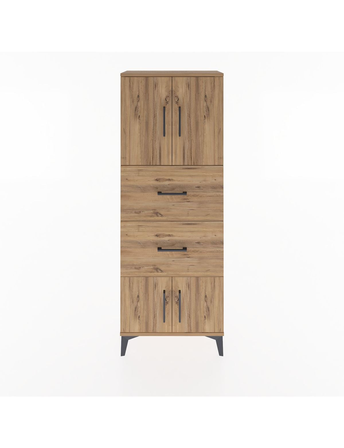 Arges Dolap 2 Raflı 2 Çekmeceli 4 Kapaklı 60x30x163 - S20M073V9A