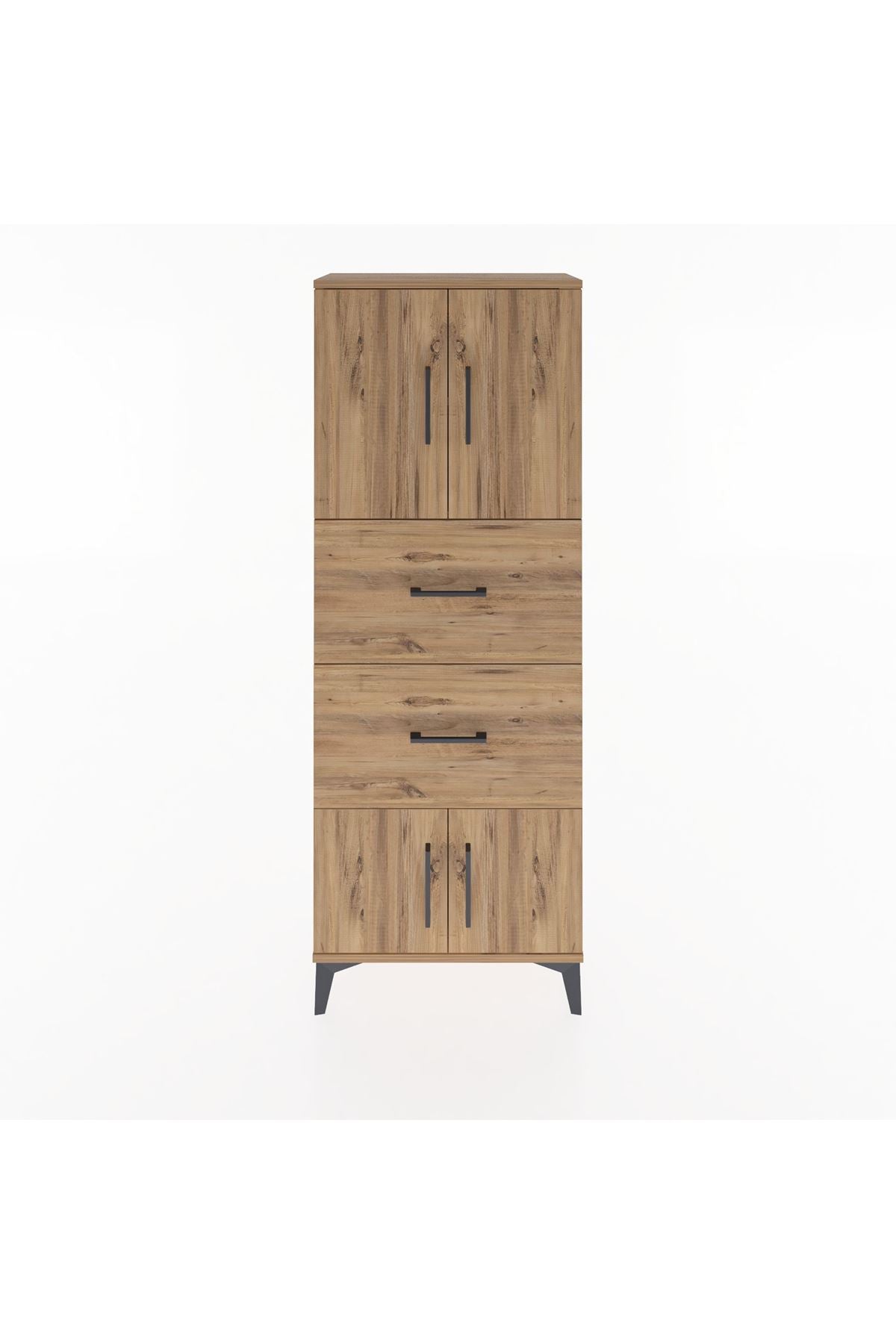 Arges Dolap 2 Raflı 2 Çekmeceli 4 Kapaklı 60x30x163 - S20M073V9A