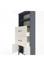 Arges Dolap 2 Raflı 2 Çekmeceli 2 Kapaklı 60x30x163 - S20M074V4A