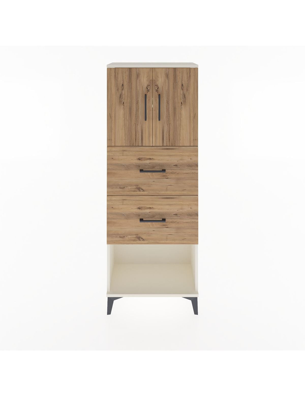 Arges Dolap 2 Raflı 2 Çekmeceli 2 Kapaklı 60x30x163 - S20M075V3A