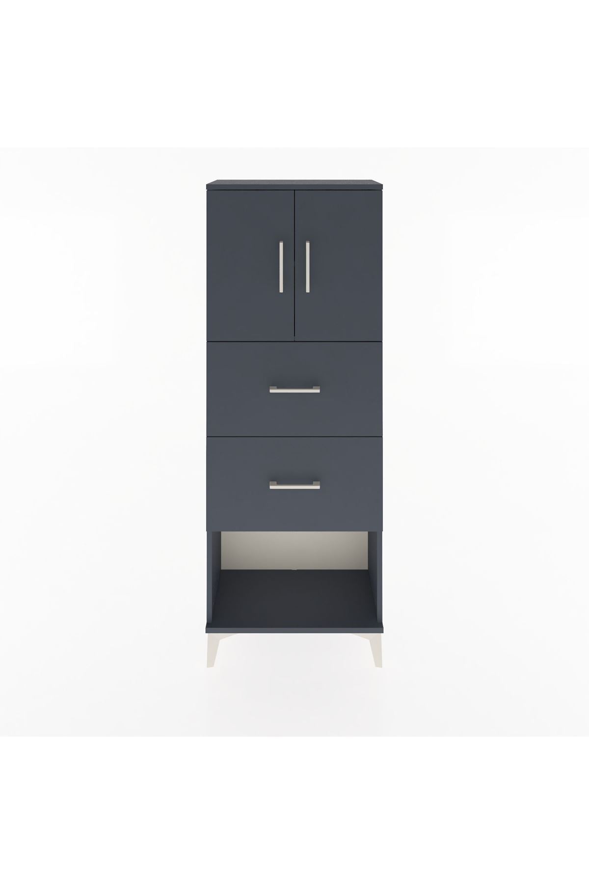 Arges Dolap 2 Raflı 2 Çekmeceli 2 Kapaklı 60x30x163 - S20M075V5A