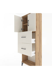 Arges Dolap 2 Raflı 2 Çekmeceli 2 Kapaklı 60x30x163 - S20M075V7A