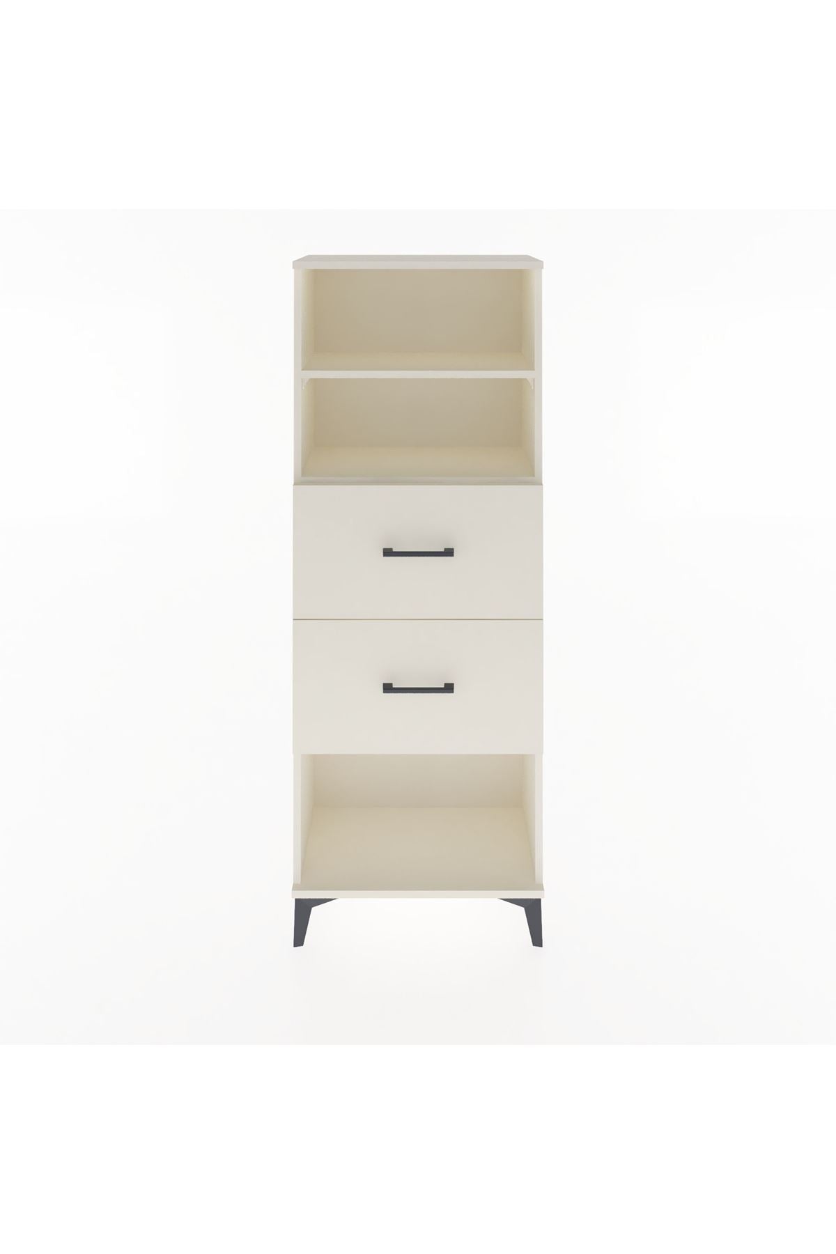 Arges Dolap 2 Raflı 2 Çekmeceli 60x30x163 - S20M076V1A
