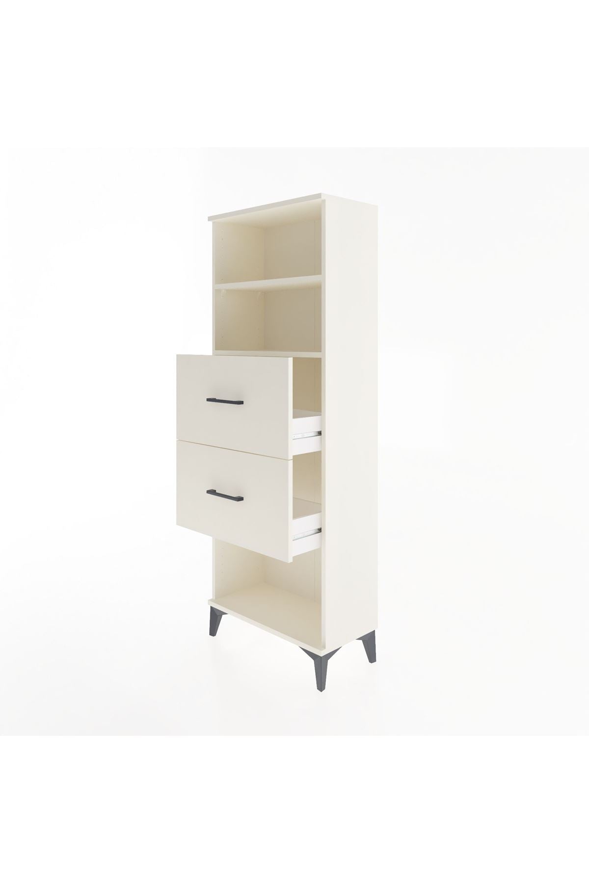 Arges Dolap 2 Raflı 2 Çekmeceli 60x30x163 - S20M076V1A