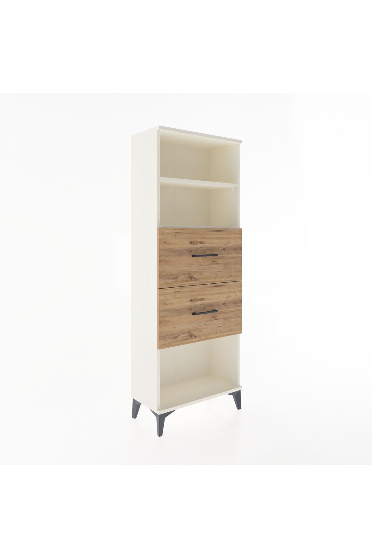 Arges Dolap 2 Raflı 2 Çekmeceli 60x30x163 - S20M076V3A