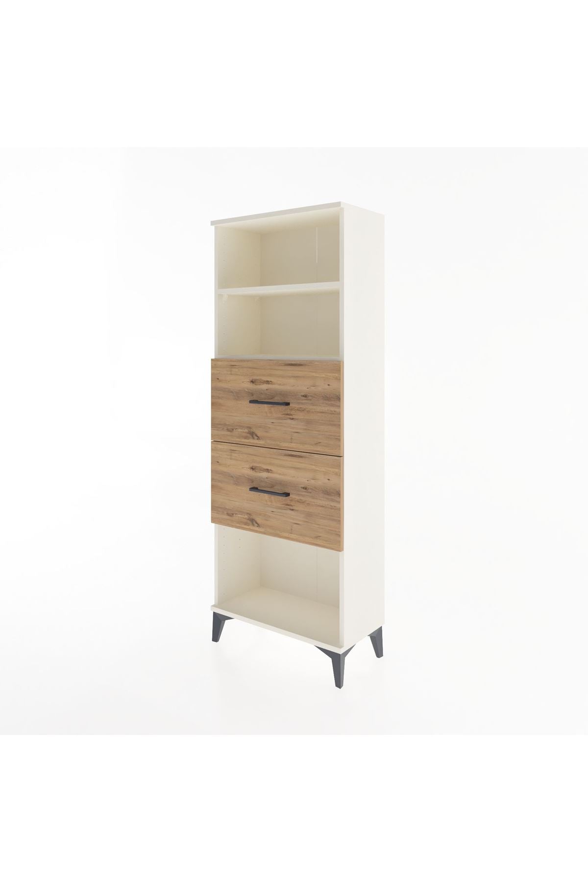 Arges Dolap 2 Raflı 2 Çekmeceli 60x30x163 - S20M076V3A