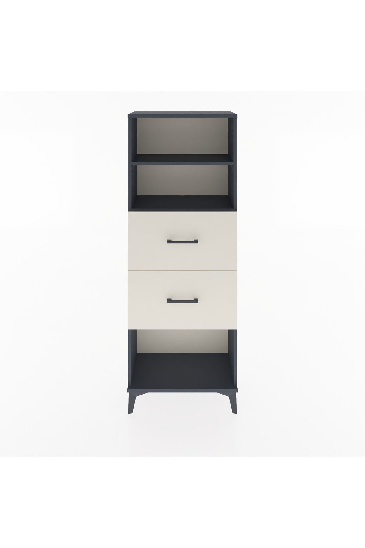 Arges Dolap 2 Raflı 2 Çekmeceli 60x30x163 - S20M076V4A
