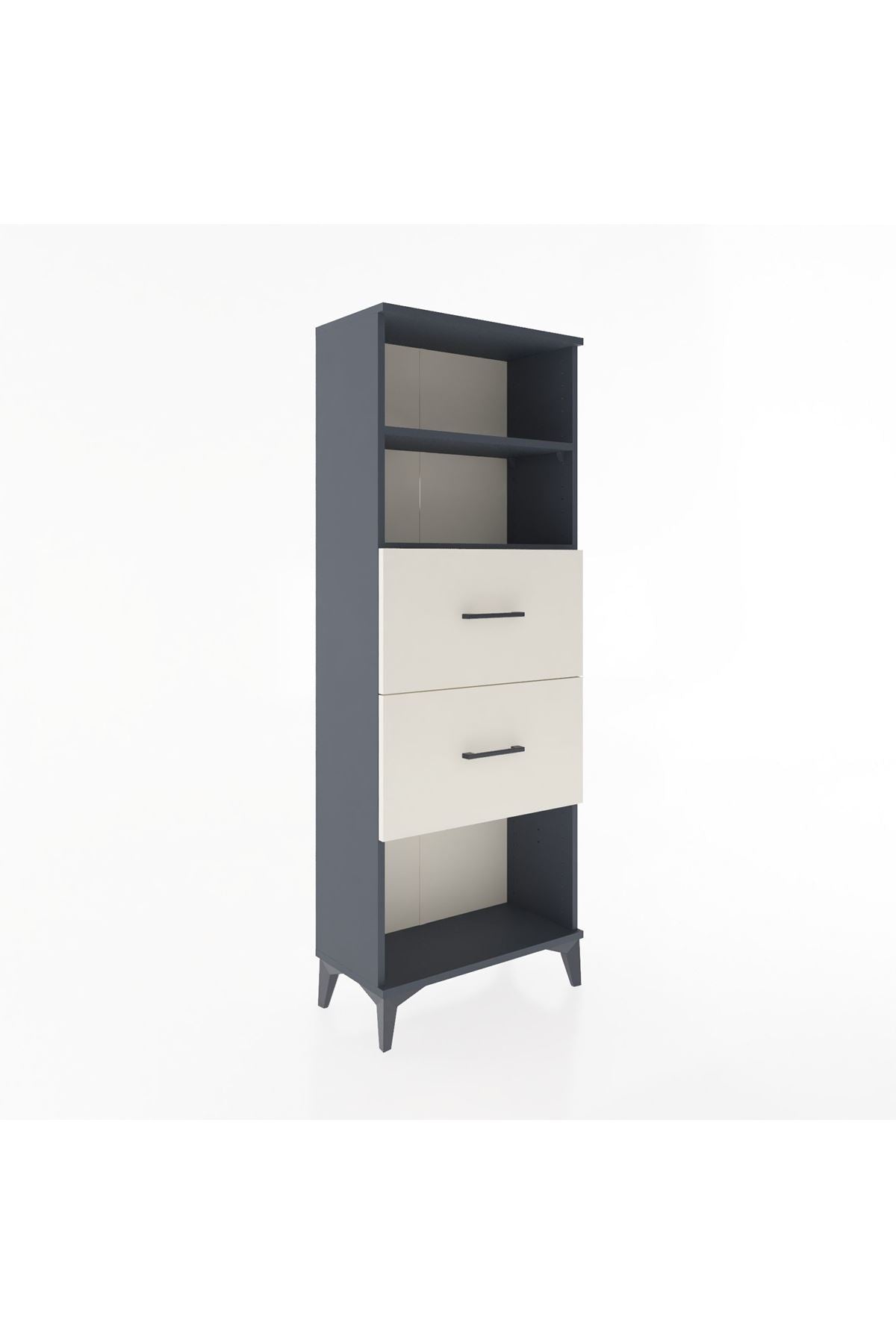 Arges Dolap 2 Raflı 2 Çekmeceli 60x30x163 - S20M076V4A