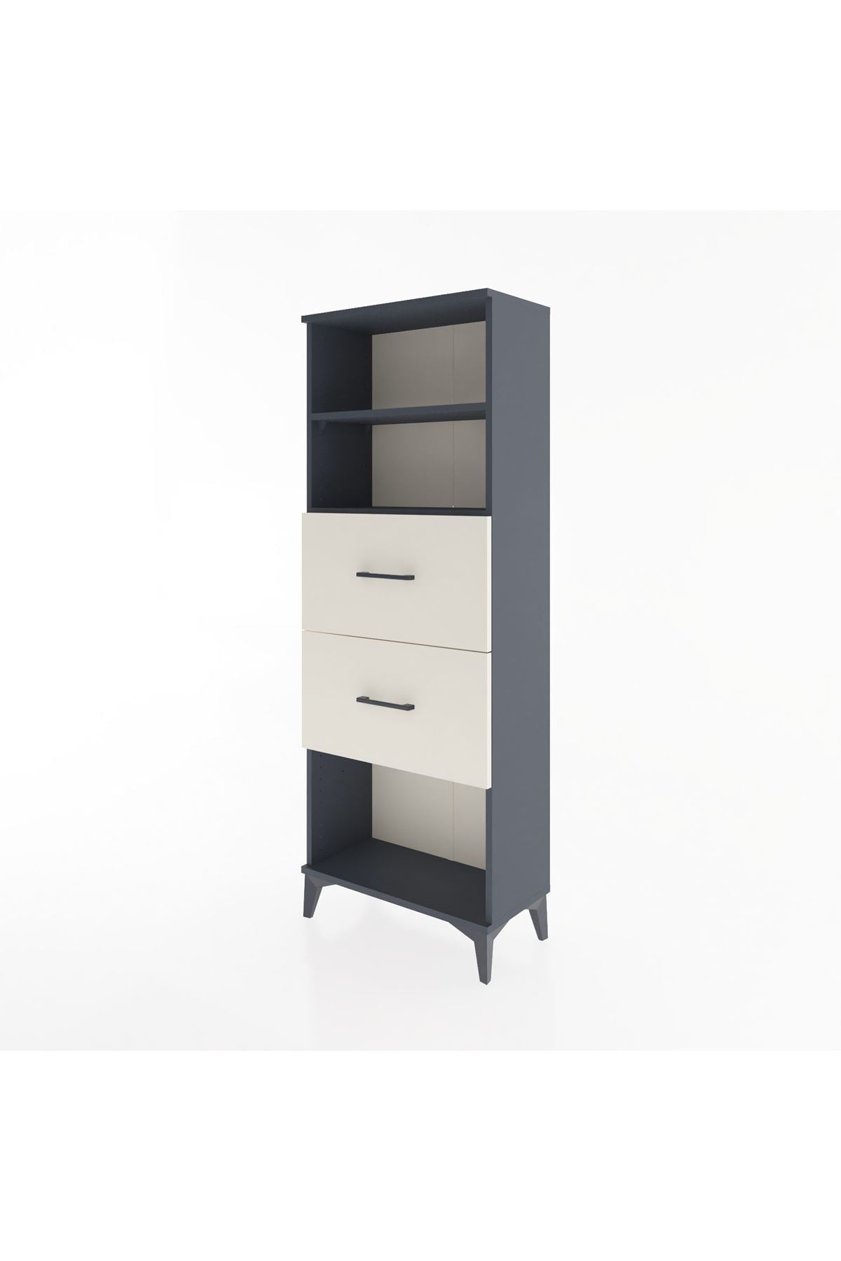 Arges Dolap 2 Raflı 2 Çekmeceli 60x30x163 - S20M076V4A