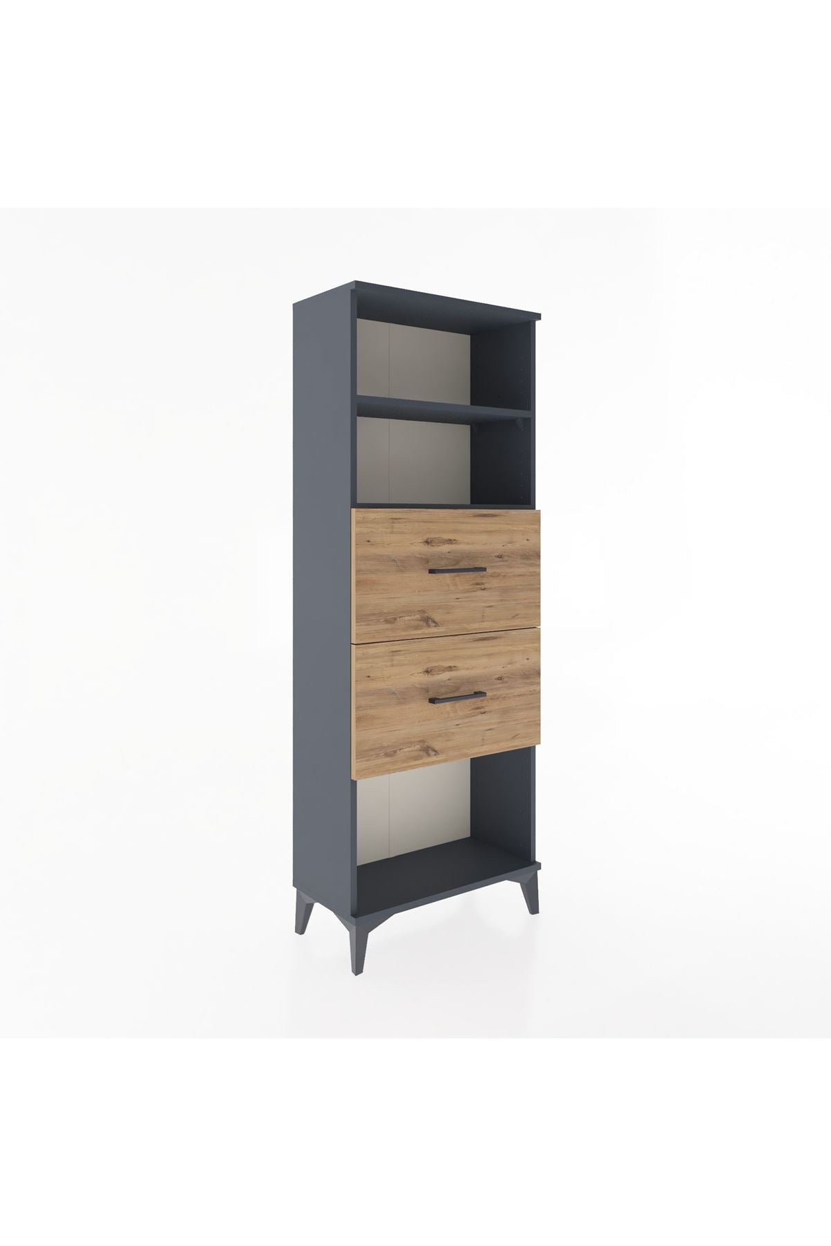Arges Dolap 2 Raflı 2 Çekmeceli 60x30x163 - S20M076V6A