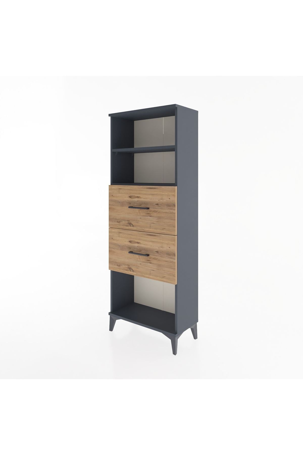 Arges Dolap 2 Raflı 2 Çekmeceli 60x30x163 - S20M076V6A
