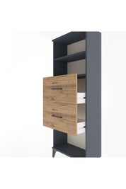 Arges Dolap 2 Raflı 2 Çekmeceli 60x30x163 - S20M076V6A