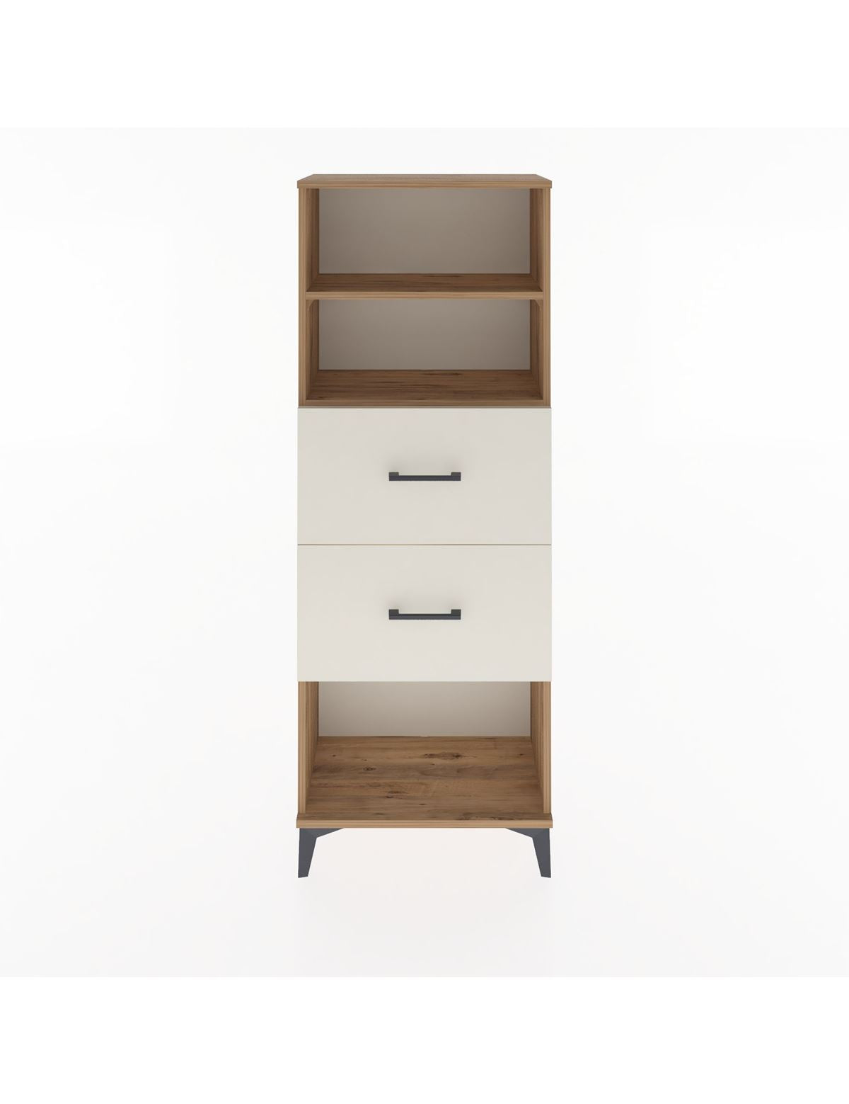 Arges Dolap 2 Raflı 2 Çekmeceli 60x30x163 - S20M076V7A