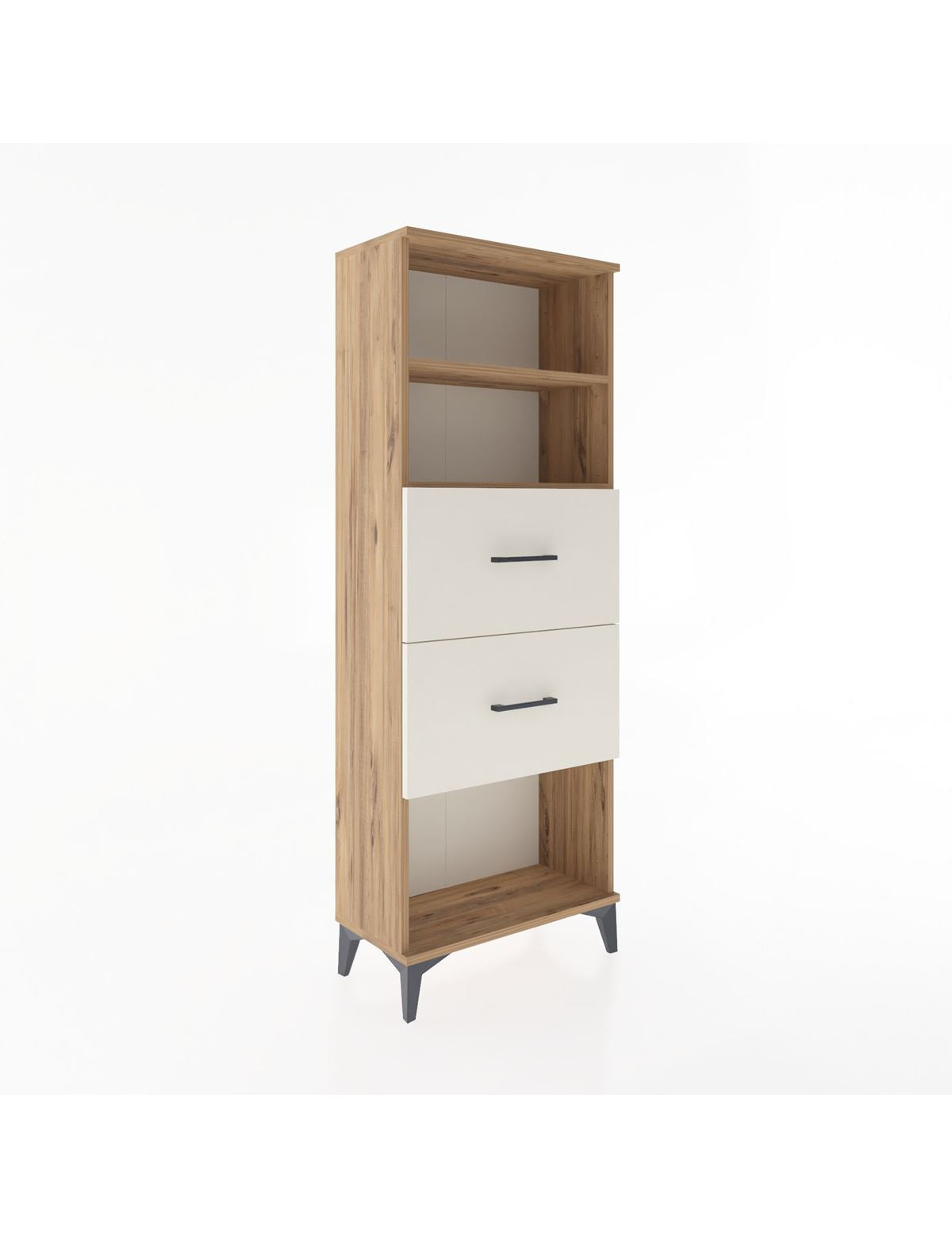 Arges Dolap 2 Raflı 2 Çekmeceli 60x30x163 - S20M076V7A
