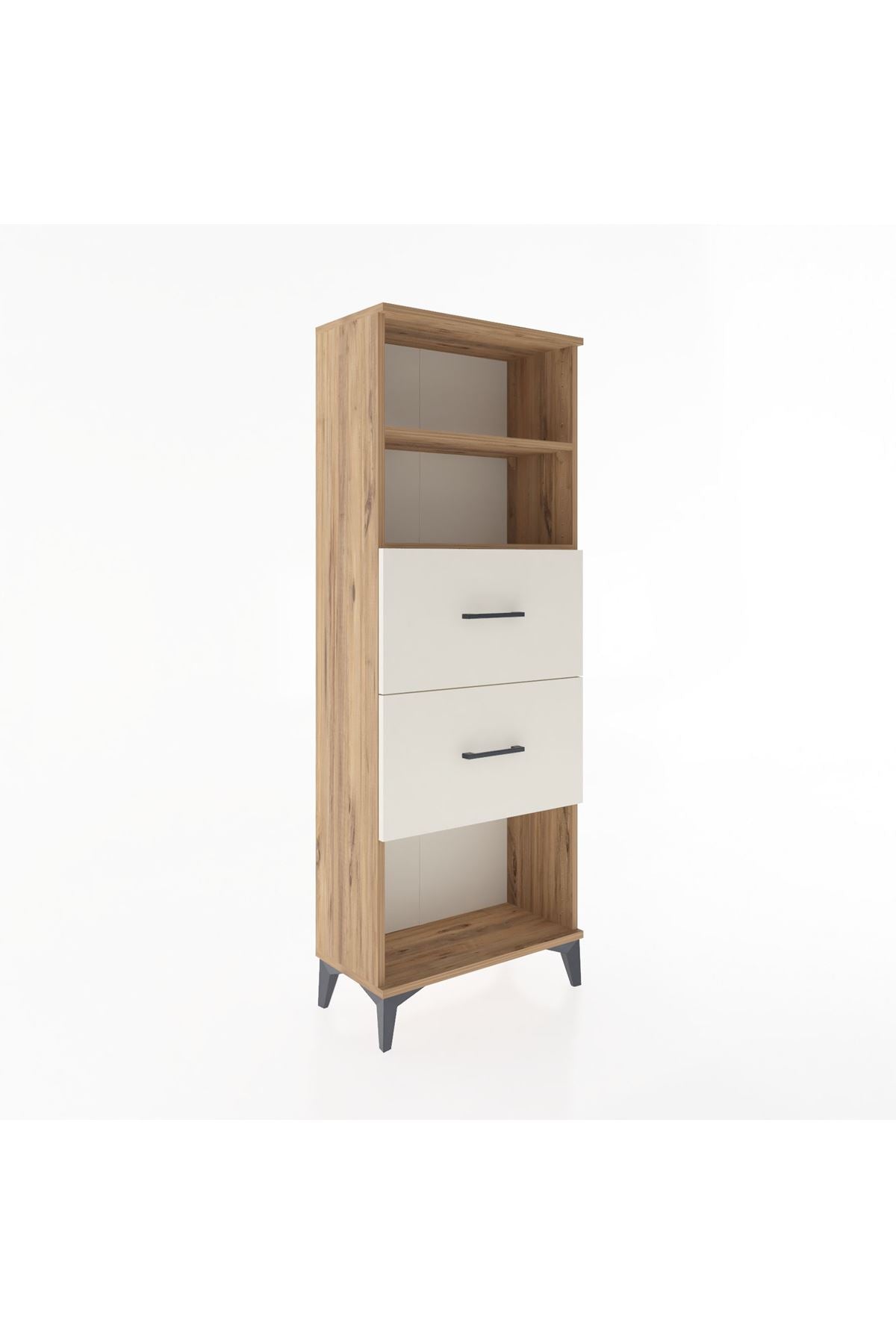 Arges Dolap 2 Raflı 2 Çekmeceli 60x30x163 - S20M076V7A