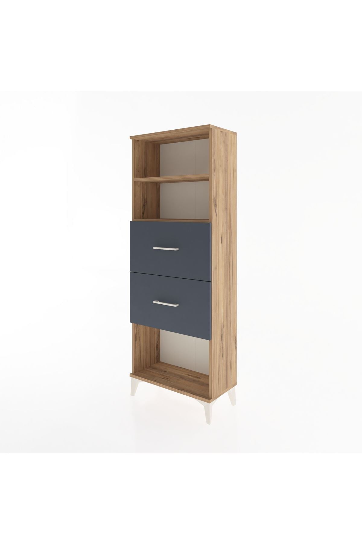 Arges Dolap 2 Raflı 2 Çekmeceli 60x30x163 - S20M076V8A