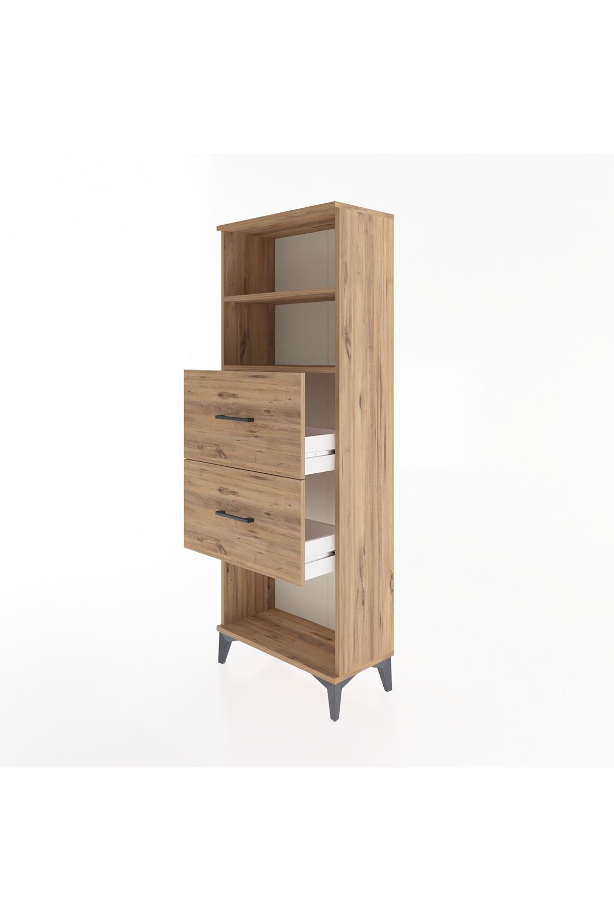 Arges Dolap 2 Raflı 2 Çekmeceli 60x30x163 - S20M076V9A