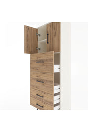 Arges Dolap 2 Raflı 4 Çekmeceli 2 Kapaklı 60x30x163 - S20M077V3A