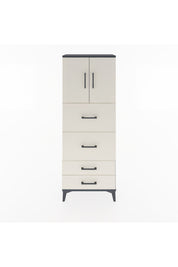 Arges Dolap 2 Raflı 4 Çekmeceli 2 Kapaklı 60x30x163 - S20M077V4A