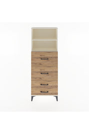 Arges Dolap 2 Raflı 4 Çekmeceli 60x30x163 - S20M078V3A
