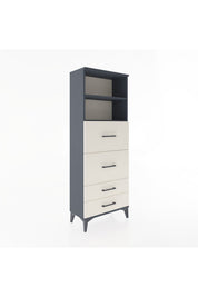 Arges Dolap 2 Raflı 4 Çekmeceli 60x30x163 - S20M078V4A