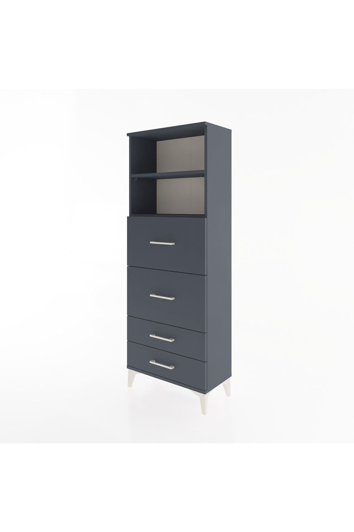 Arges Dolap 2 Raflı 4 Çekmeceli 60x30x163 - S20M078V5A
