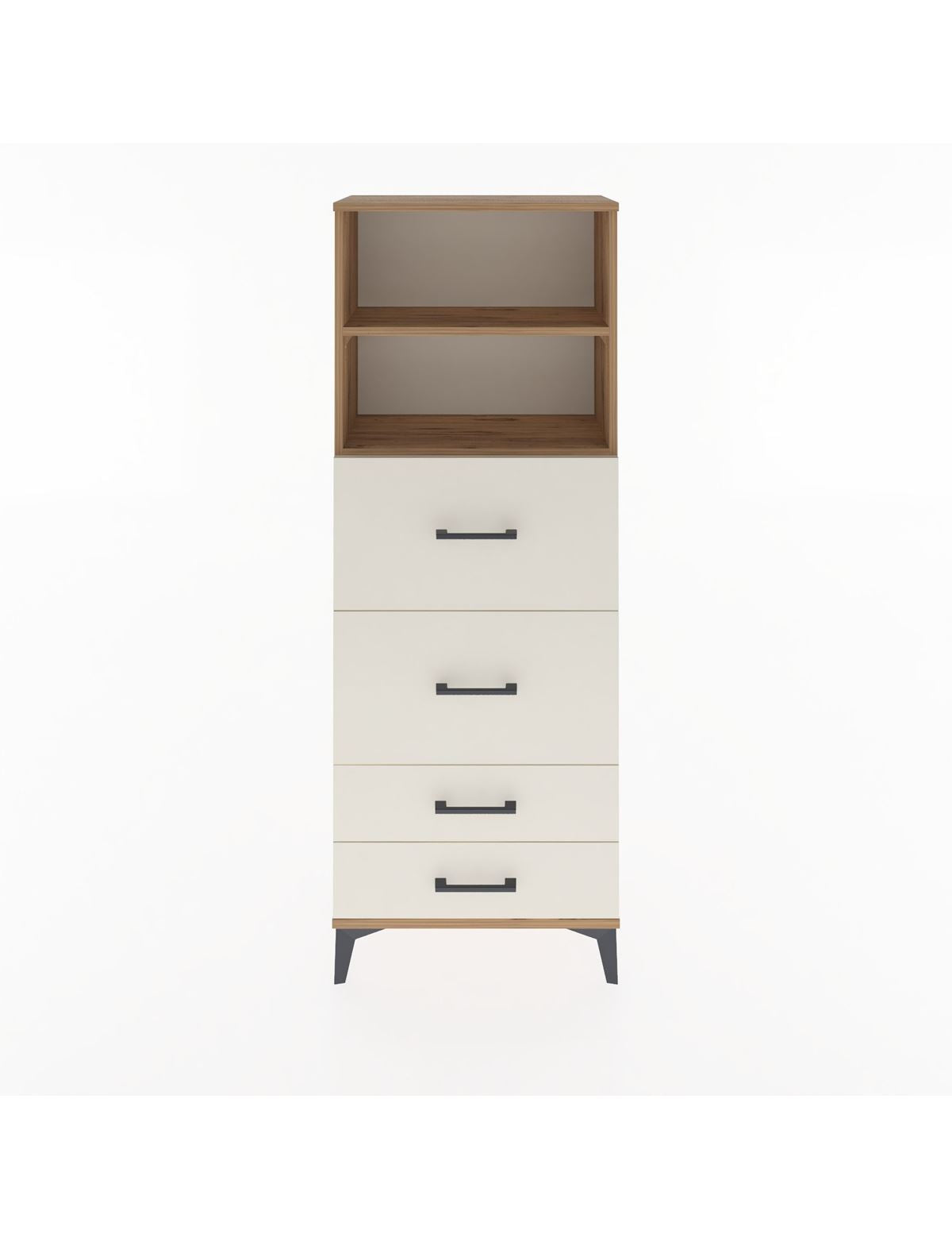 Arges Dolap 2 Raflı 4 Çekmeceli 60x30x163 - S20M078V7A