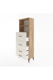 Arges Dolap 2 Raflı 4 Çekmeceli 60x30x163 - S20M078V7A