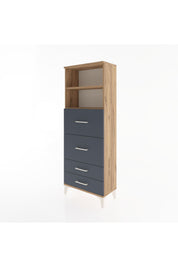 Arges Dolap 2 Raflı 4 Çekmeceli 60x30x163 - S20M078V8A
