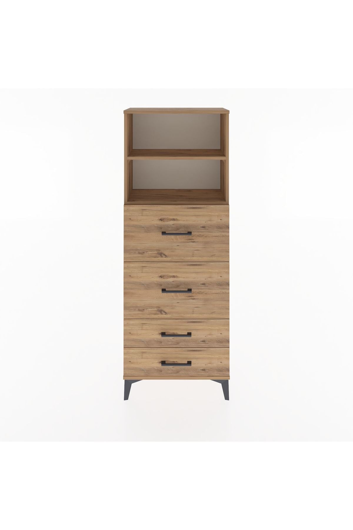 Arges Dolap 2 Raflı 4 Çekmeceli 60x30x163 - S20M078V9A