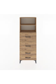 Arges Dolap 2 Raflı 4 Çekmeceli 60x30x163 - S20M078V9A