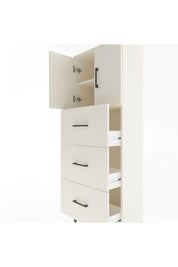 Arges Dolap 2 Raflı 3 Çekmeceli 2 Kapaklı 60x30x163 - S20M079V1A