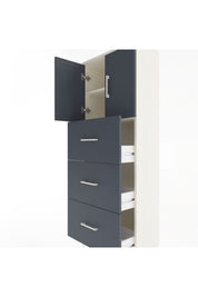 Arges Dolap 2 Raflı 3 Çekmeceli 2 Kapaklı 60x30x163 - S20M079V2A