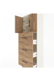 Arges Dolap 2 Raflı 3 Çekmeceli 2 Kapaklı 60x30x163 - S20M079V3A