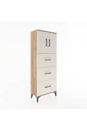 Arges Dolap 2 Raflı 3 Çekmeceli 2 Kapaklı 60x30x163 - S20M079V7A