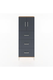 Arges Dolap 2 Raflı 3 Çekmeceli 2 Kapaklı 60x30x163 - S20M079V8A