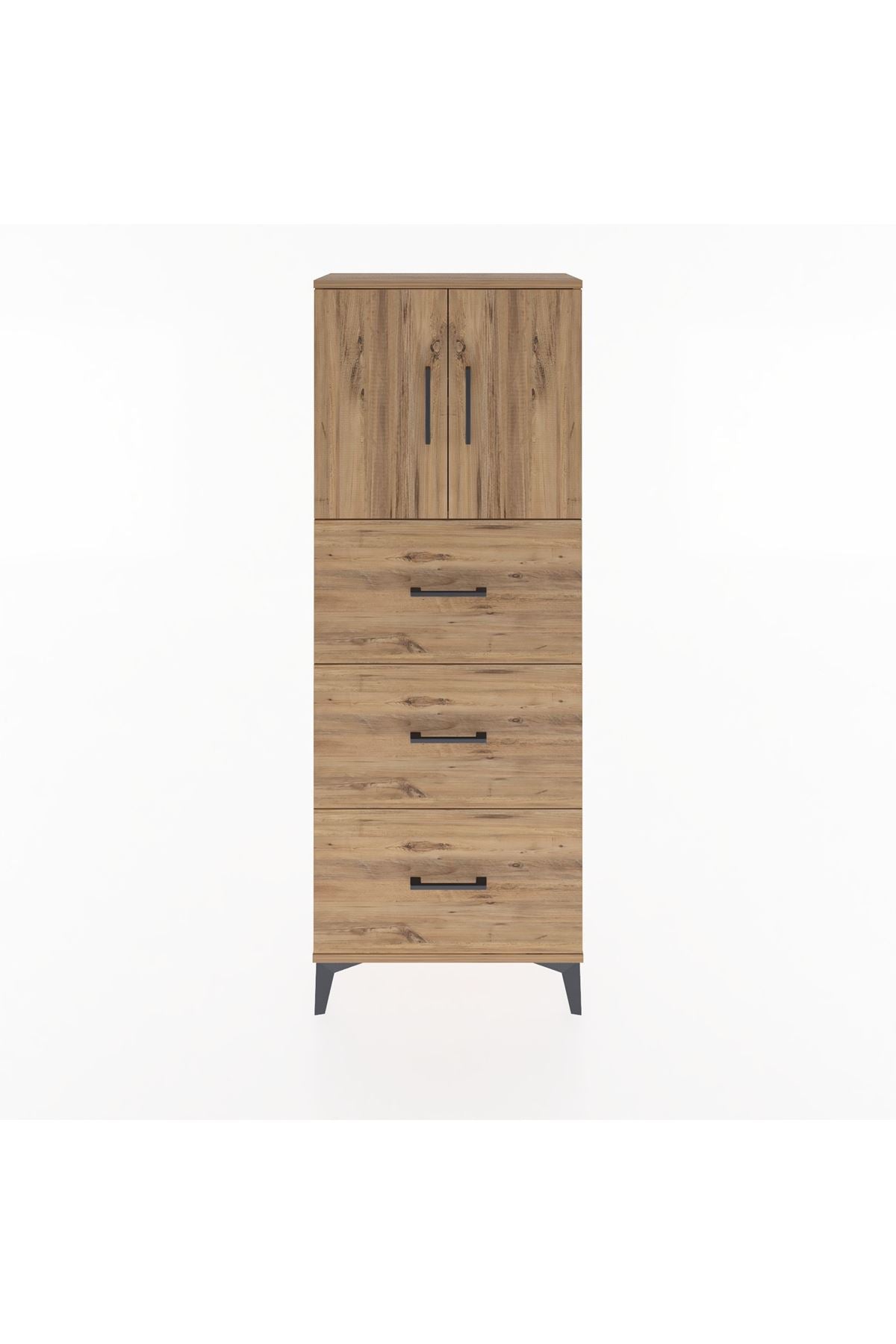 Arges Dolap 2 Raflı 3 Çekmeceli 2 Kapaklı 60x30x163 - S20M079V9A