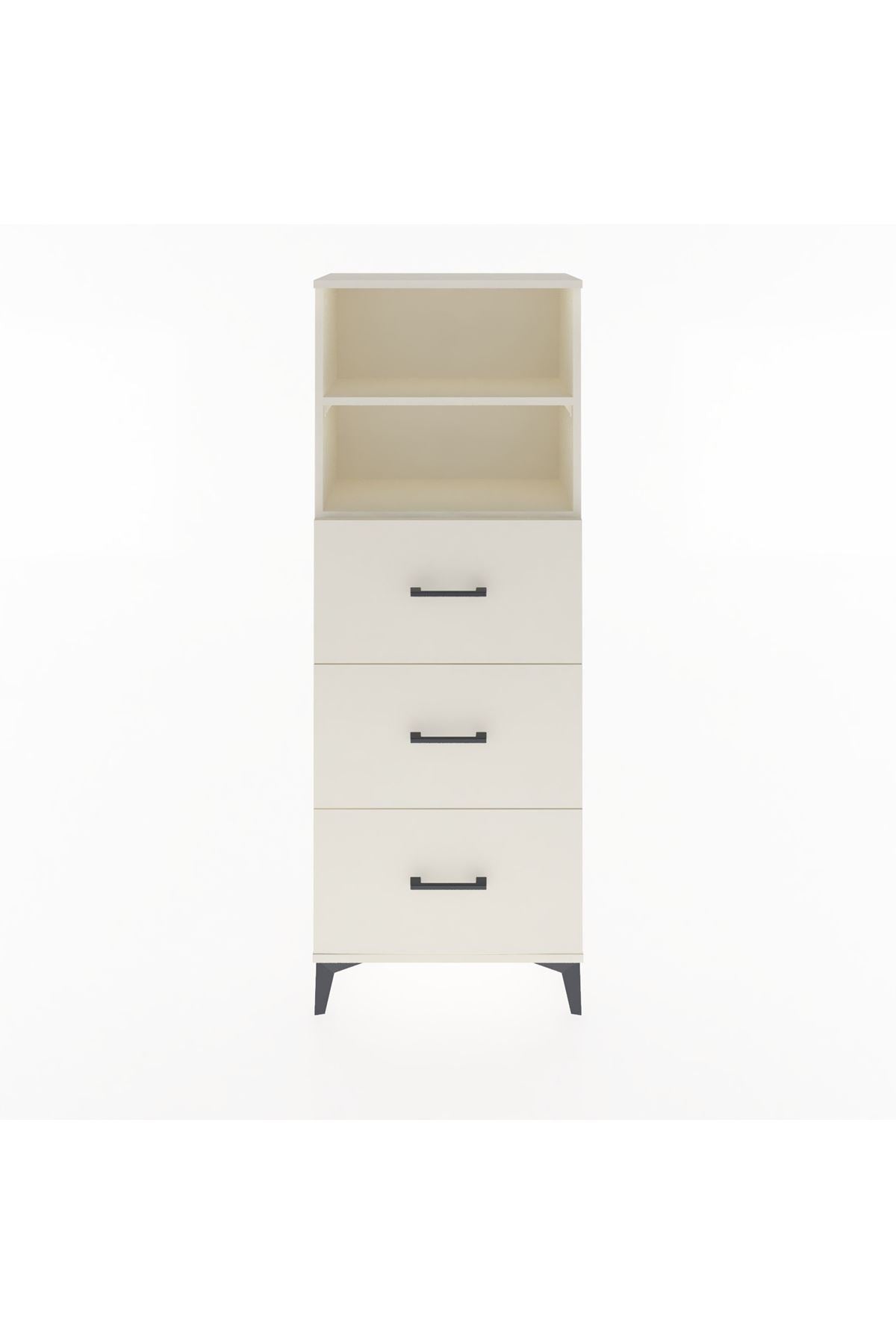 Arges Dolap 2 Raflı 3 Çekmeceli 60x30x163 - S20M080V1A